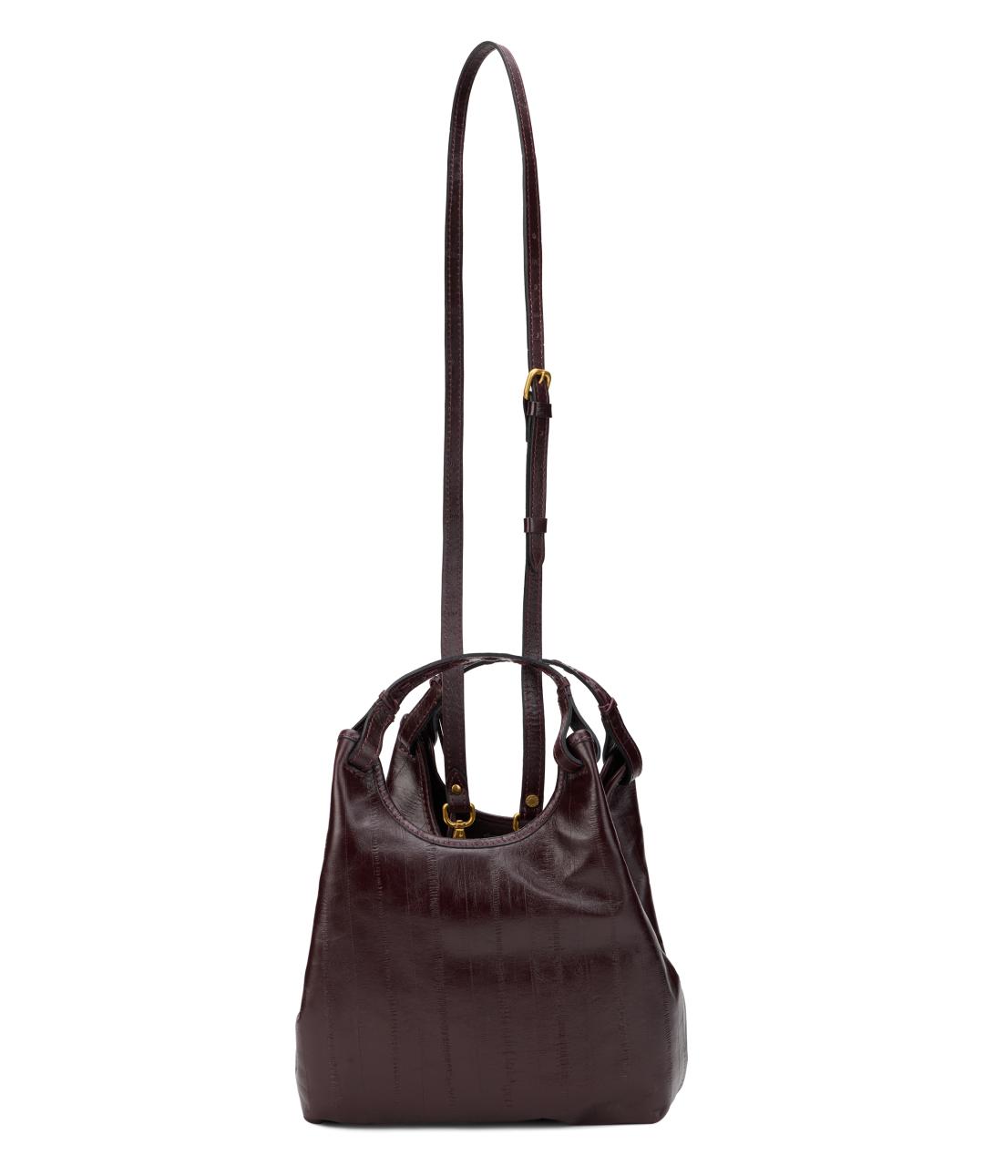 Gianni Chiarini Коричневая кожаная сумка с короткими ручками, фото 4