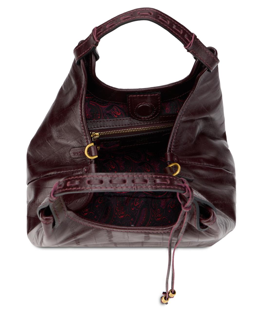 Gianni Chiarini Коричневая кожаная сумка с короткими ручками, фото 5