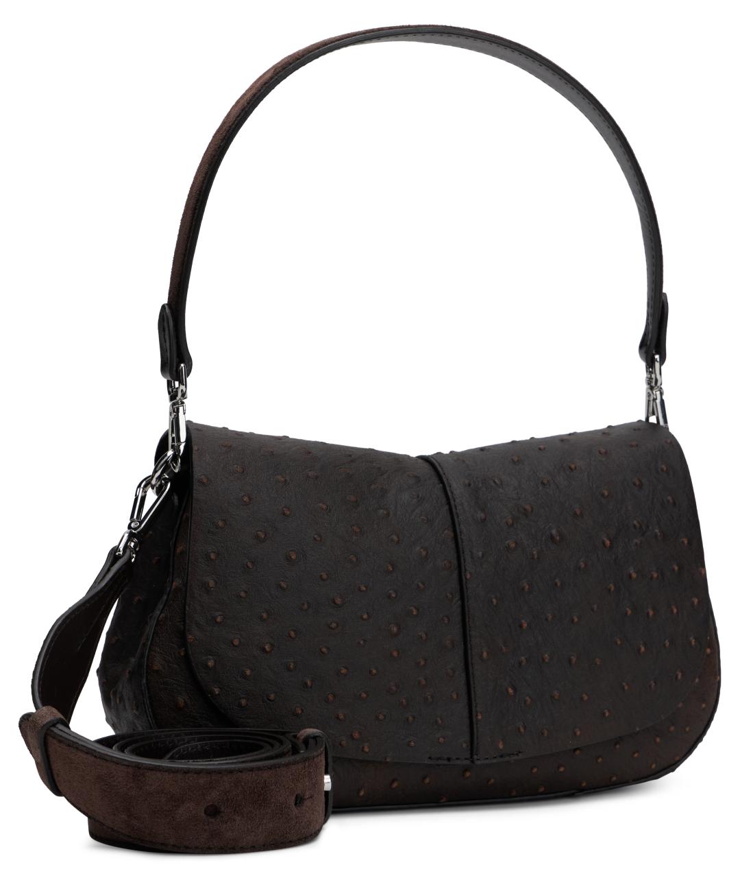 Gianni Chiarini Коричневая кожаная сумка с короткими ручками, фото 3