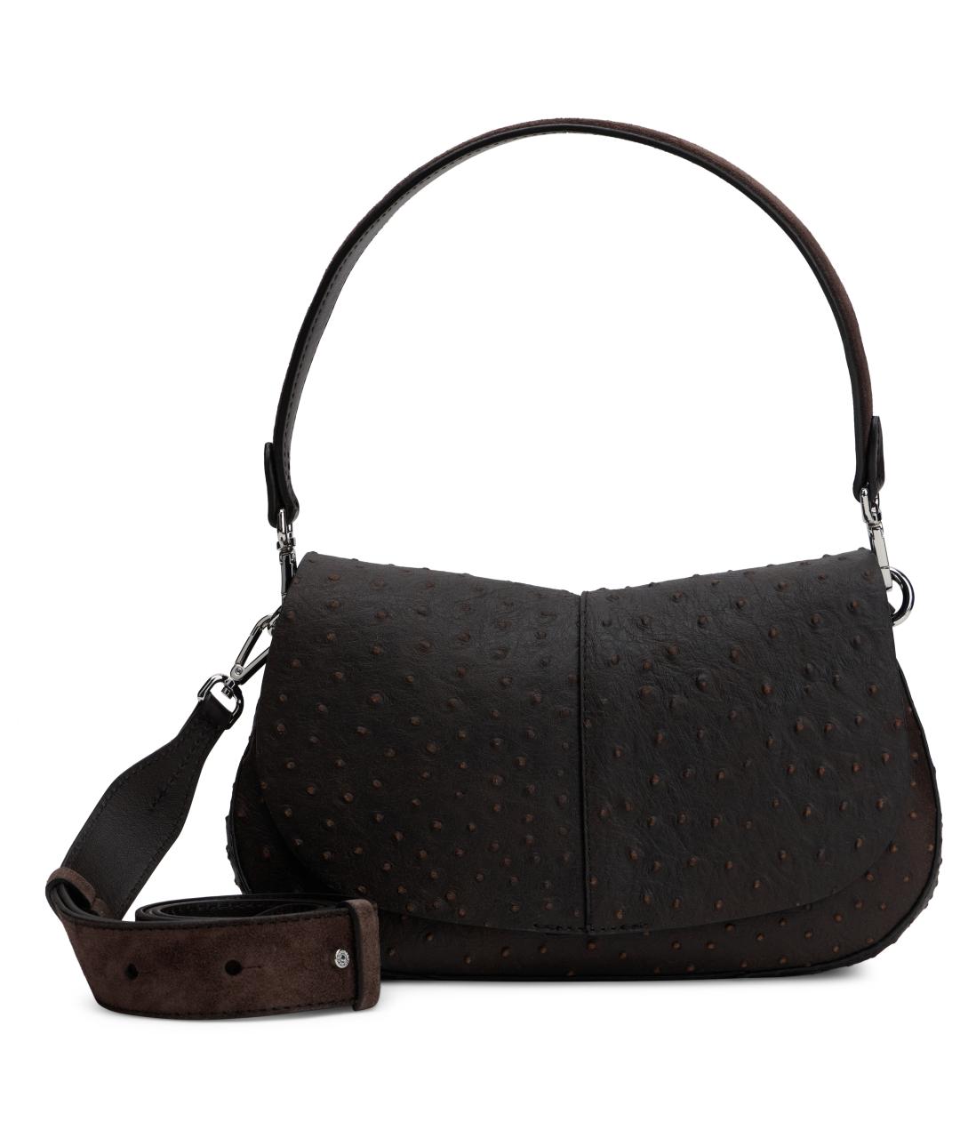 Gianni Chiarini Коричневая кожаная сумка с короткими ручками, фото 2