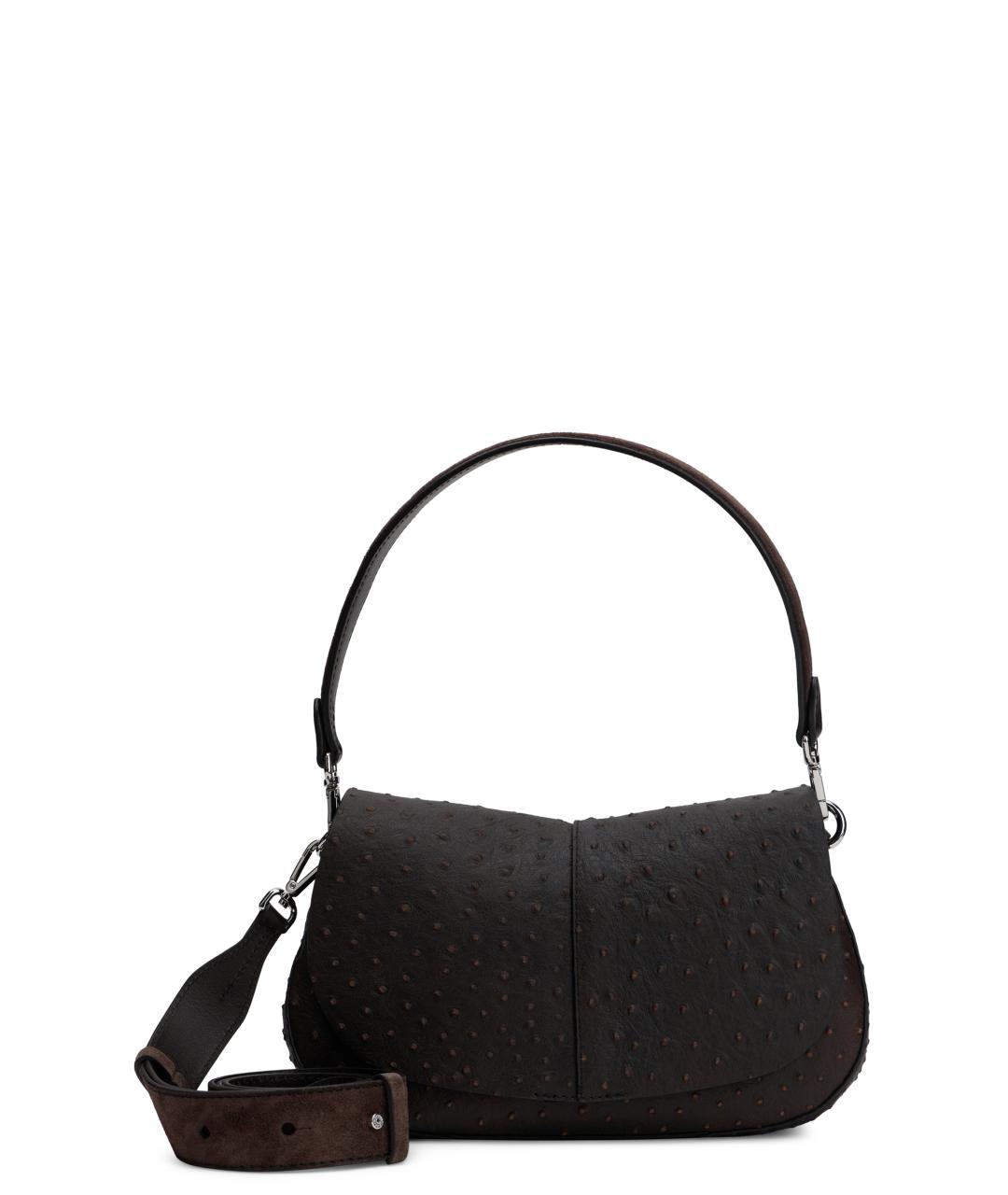 Gianni Chiarini Коричневая кожаная сумка с короткими ручками, фото 1