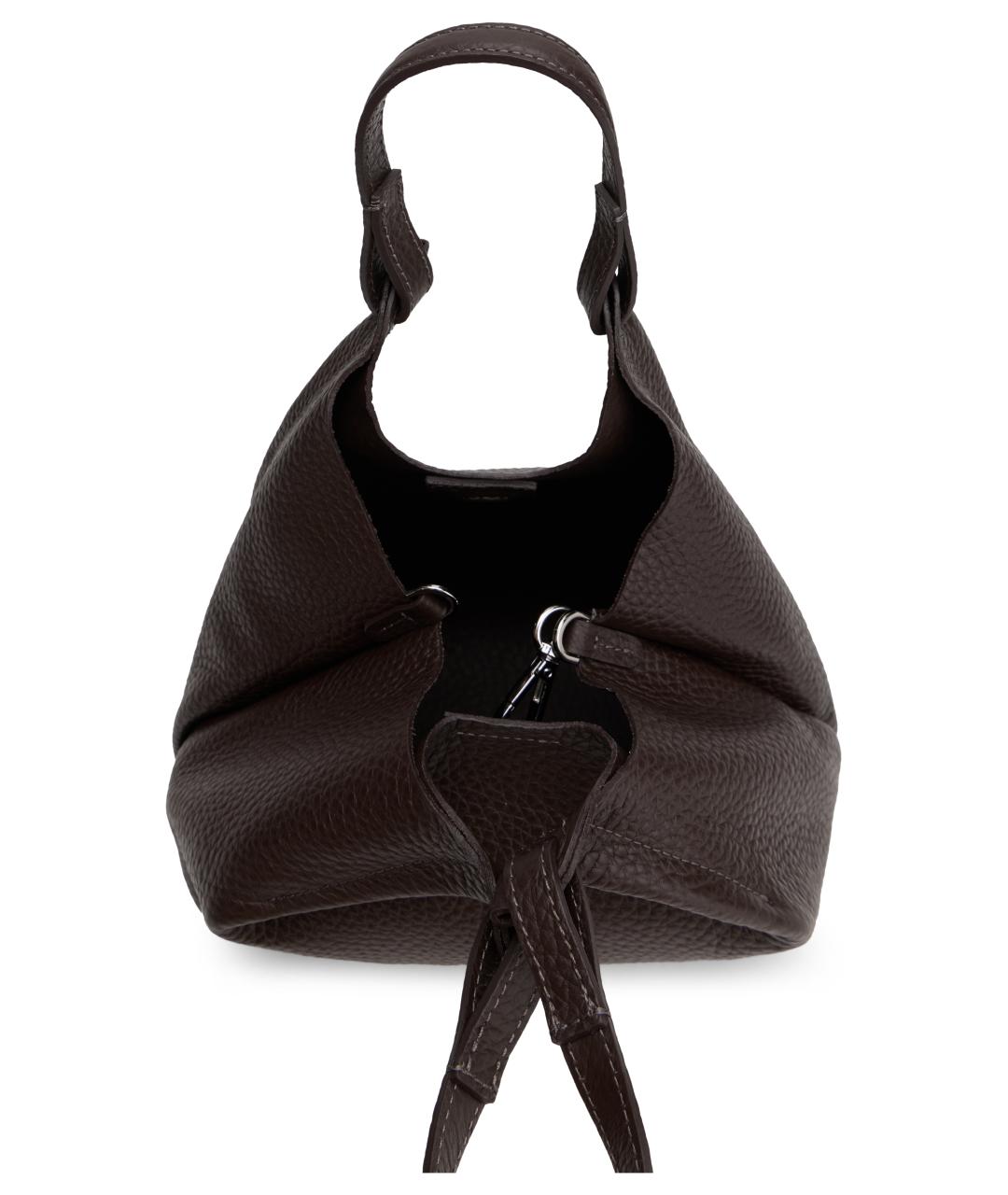 Gianni Chiarini Коричневая кожаная сумка тоут, фото 4