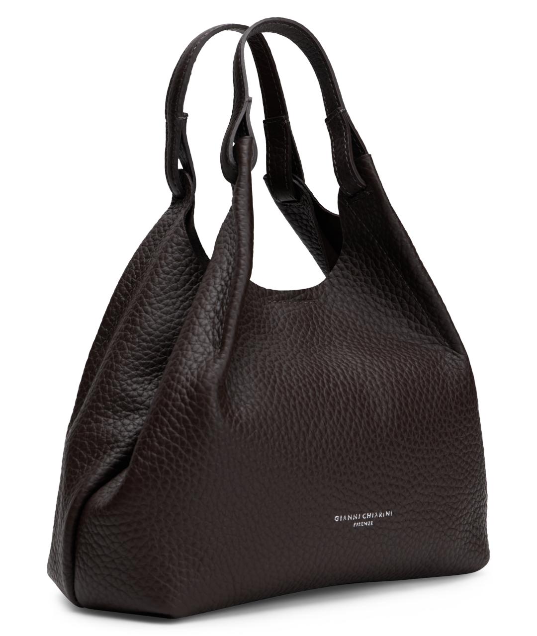 Gianni Chiarini Коричневая кожаная сумка тоут, фото 2