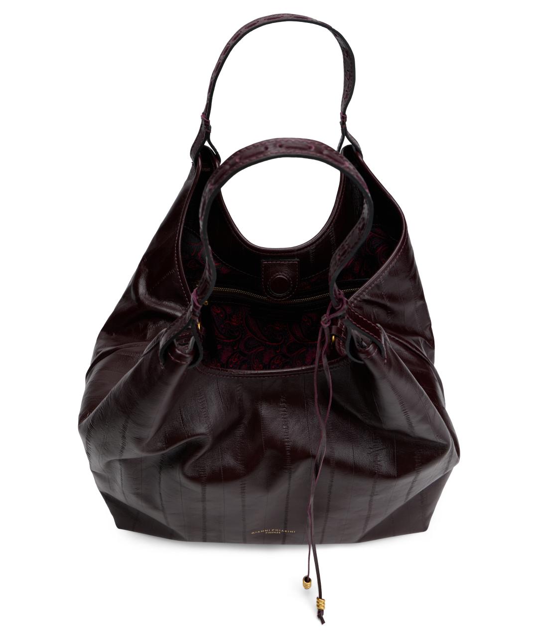 Gianni Chiarini Коричневая кожаная сумка тоут, фото 4
