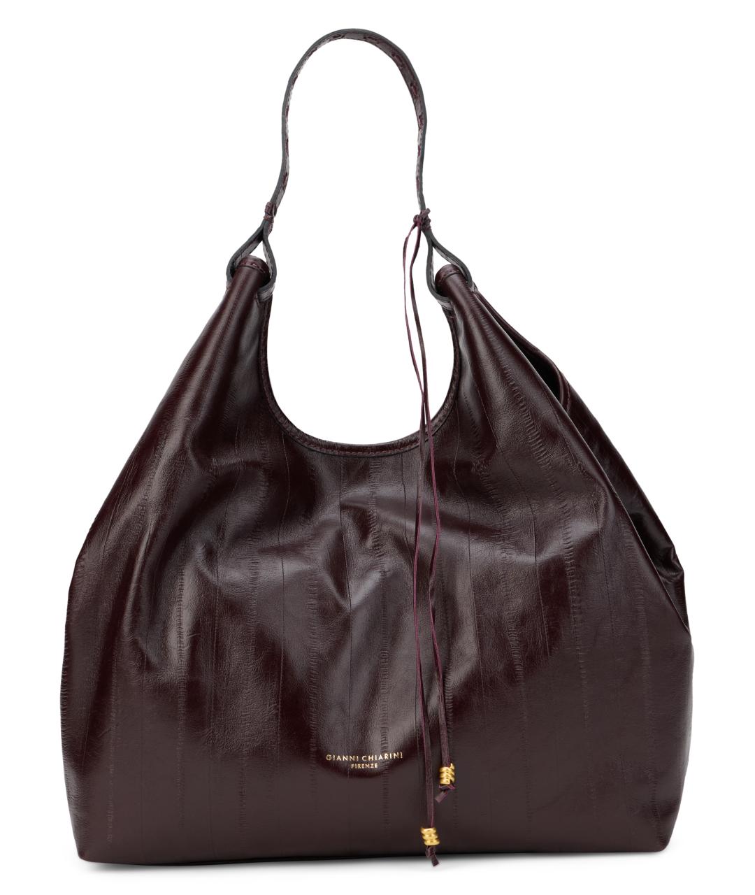 Gianni Chiarini Коричневая кожаная сумка тоут, фото 1