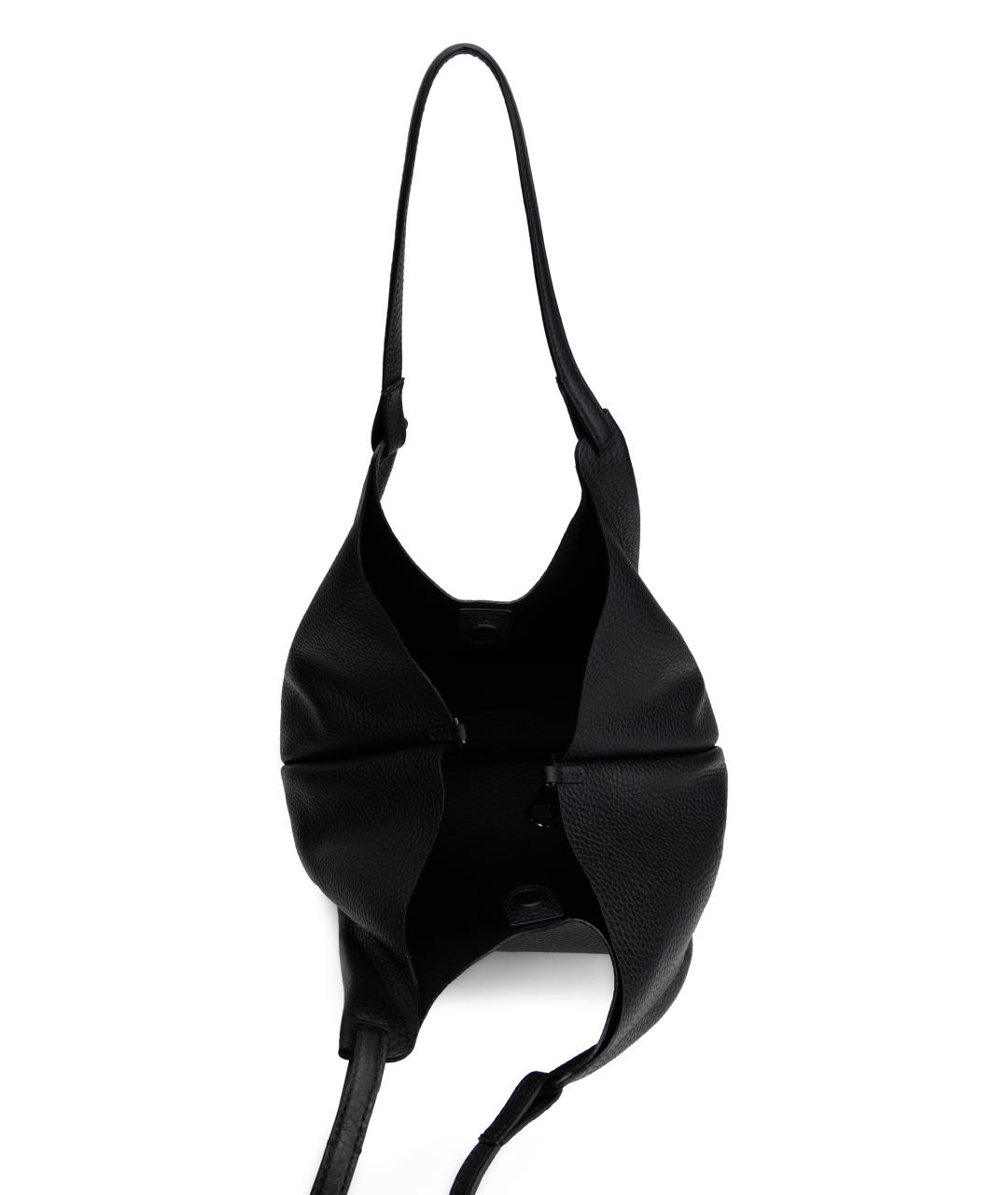 Gianni Chiarini Черная кожаная сумка тоут, фото 4
