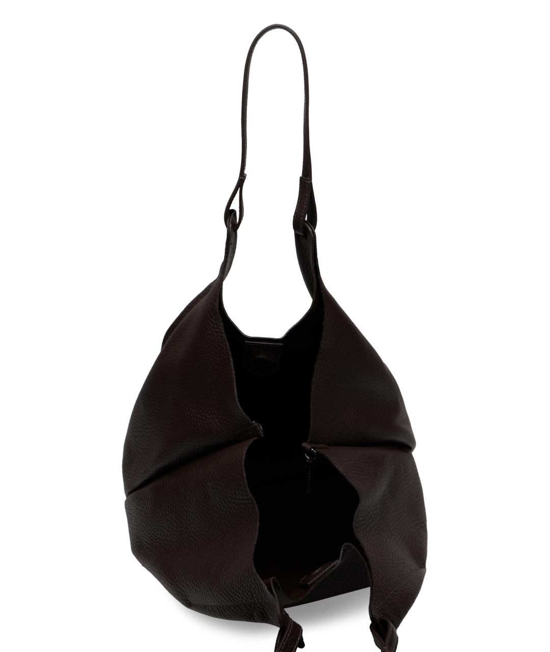 Gianni Chiarini Коричневая кожаная сумка тоут, фото 4