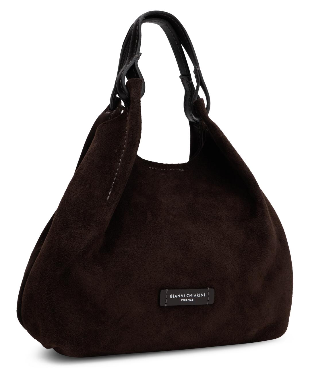 Gianni Chiarini Коричневая кожаная сумка тоут, фото 2