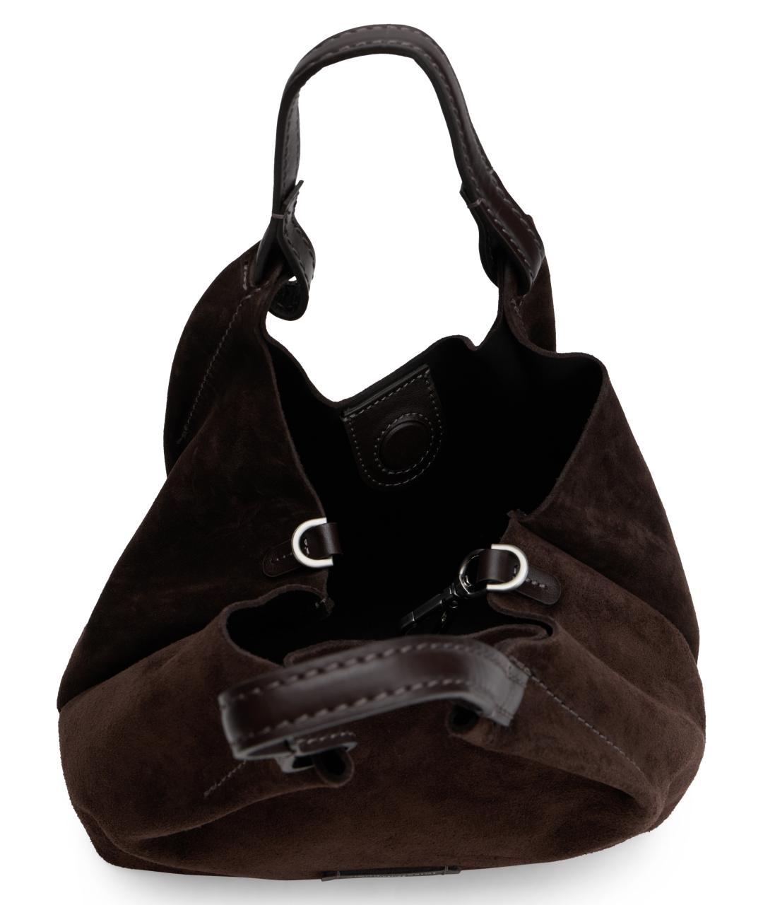 Gianni Chiarini Коричневая кожаная сумка тоут, фото 4