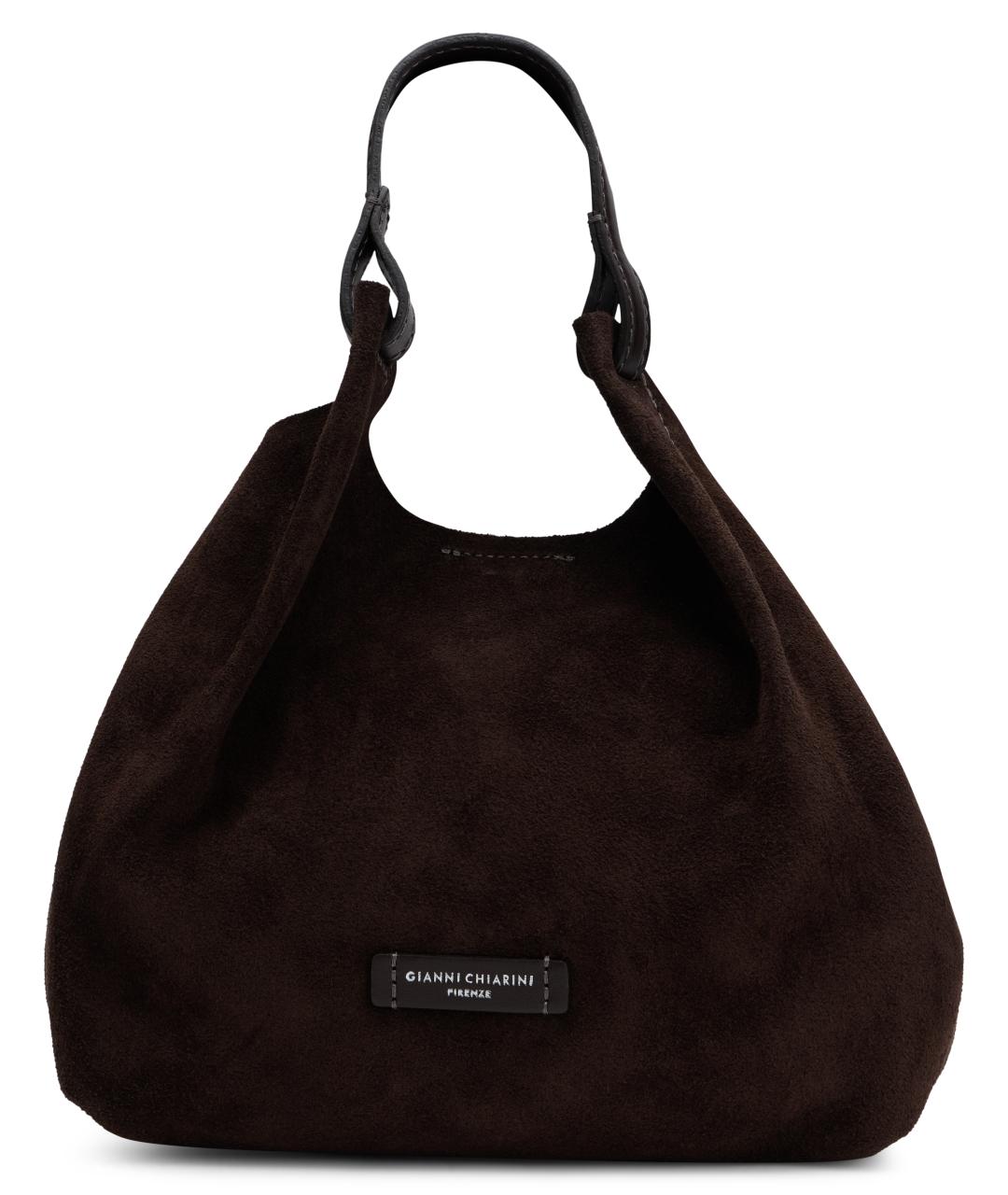 Gianni Chiarini Коричневая кожаная сумка тоут, фото 1