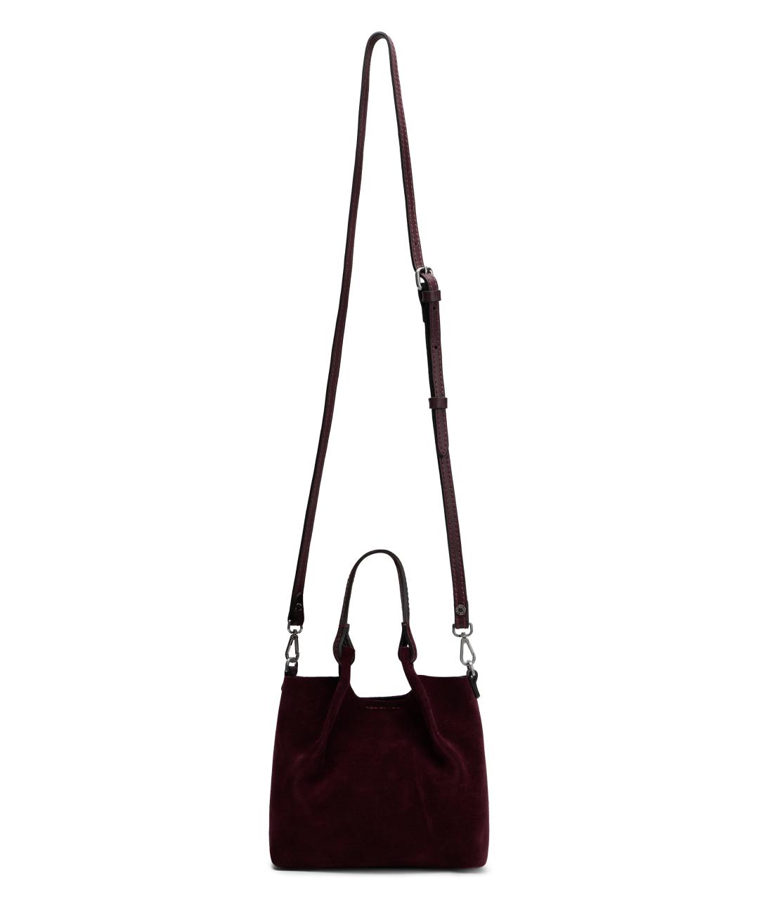 Gianni Chiarini Бордовая кожаная сумка тоут, фото 3