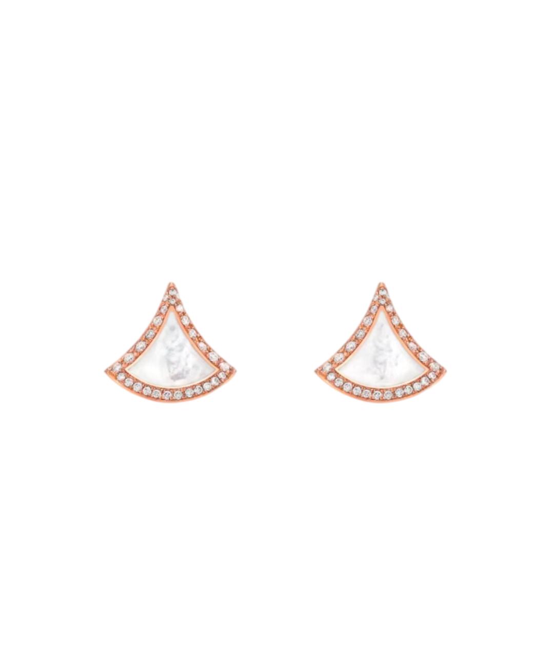 BVLGARI Золотые серьги из розового золота, фото 1