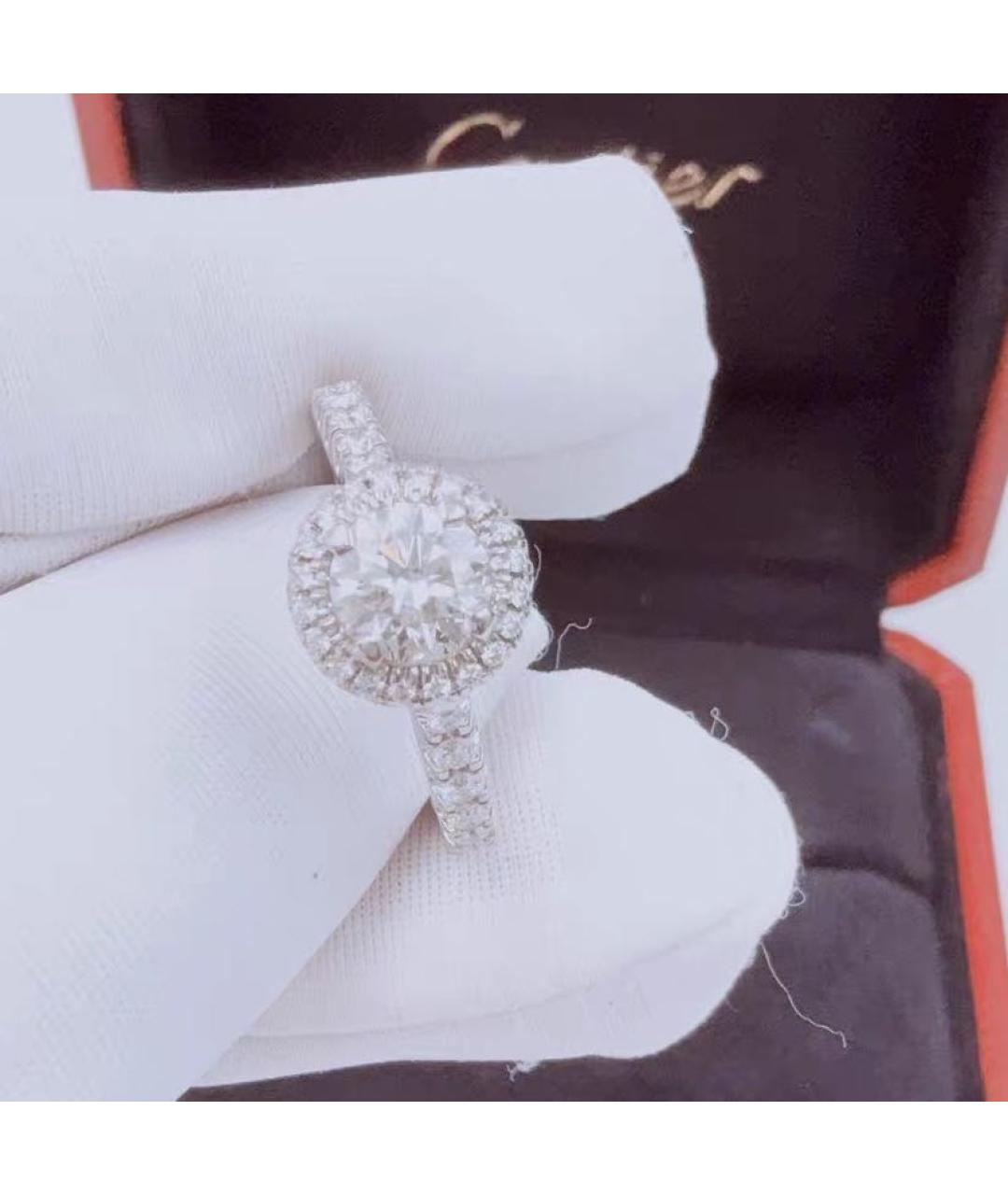 CARTIER Белое платиновое кольцо, фото 4