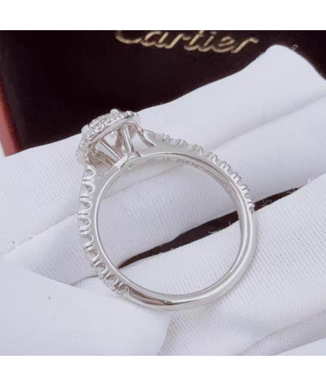 CARTIER Белое платиновое кольцо, фото 6
