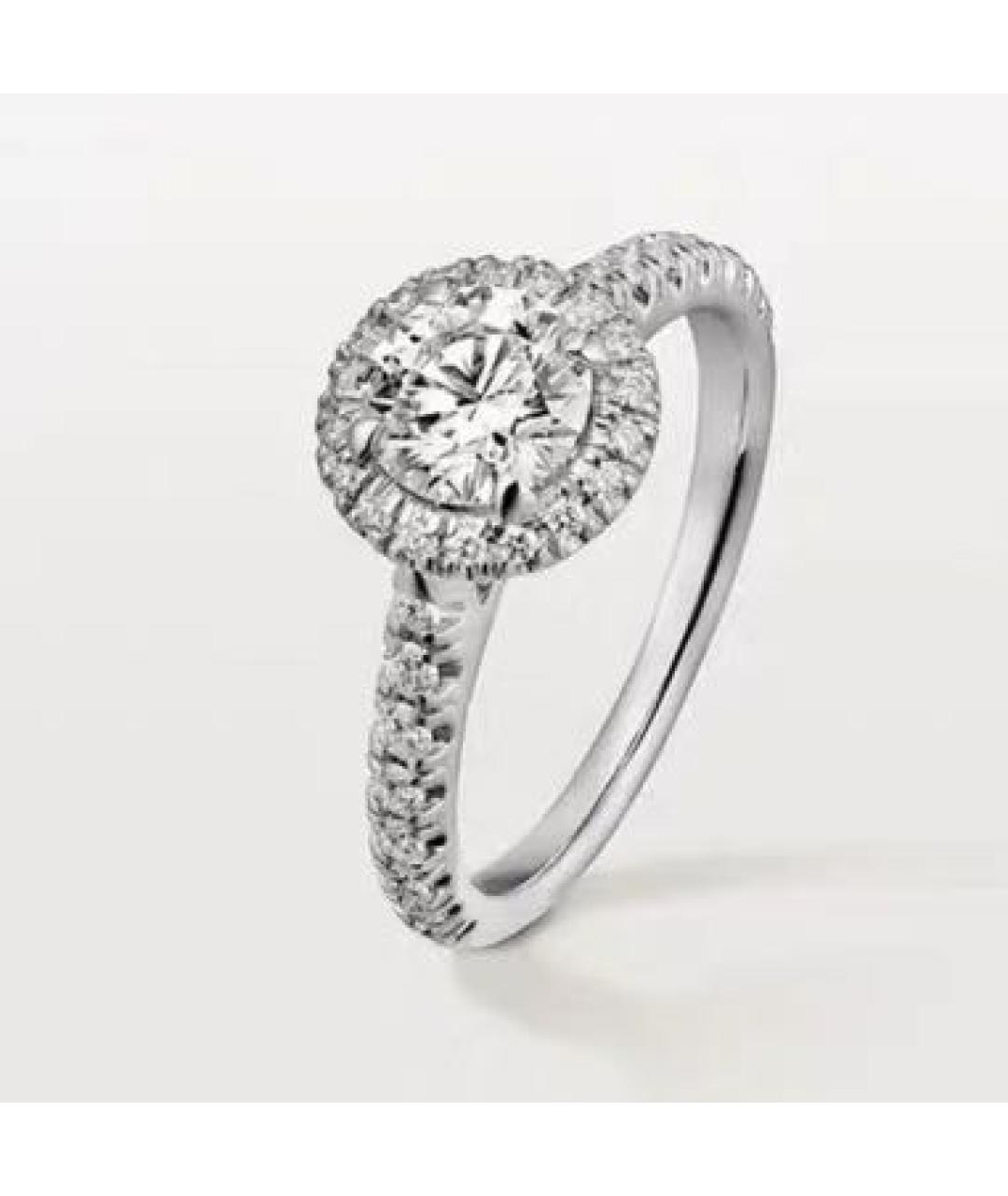 CARTIER Белое платиновое кольцо, фото 8