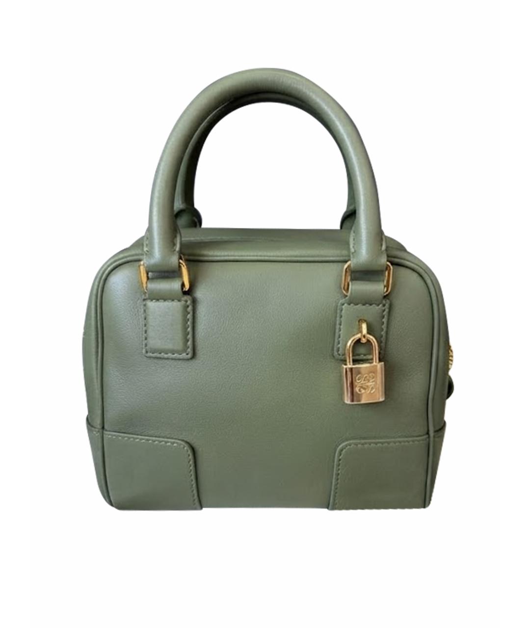 LOEWE Зеленая кожаная сумка через плечо, фото 1