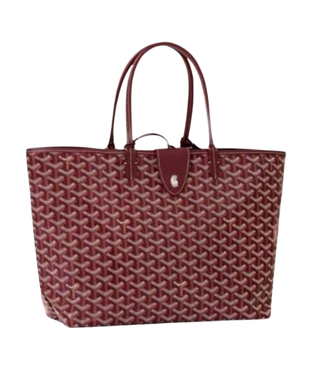 GOYARD Бордовая канва сумка тоут, фото 1
