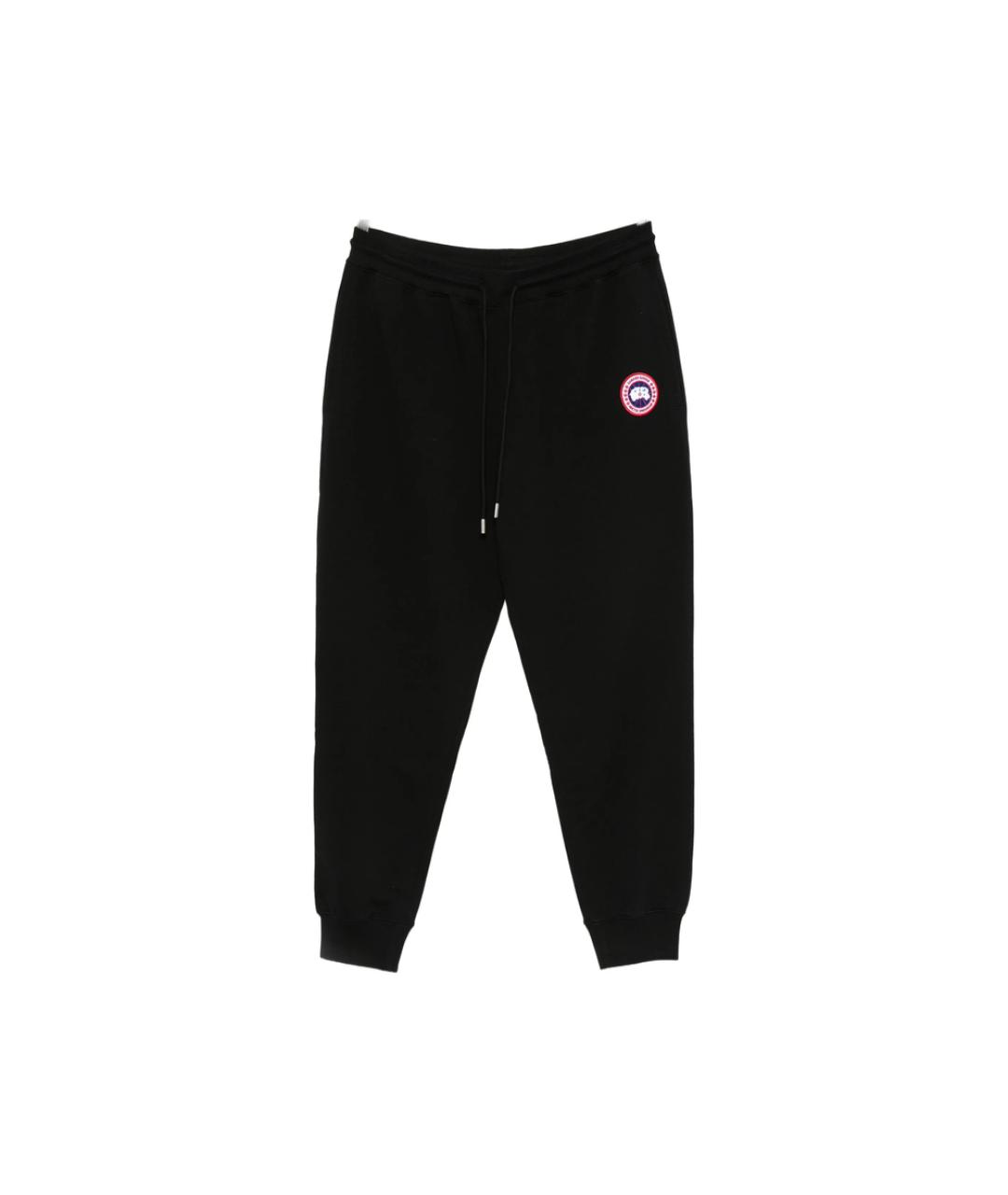 CANADA GOOSE Черные хлопковые повседневные брюки, фото 1
