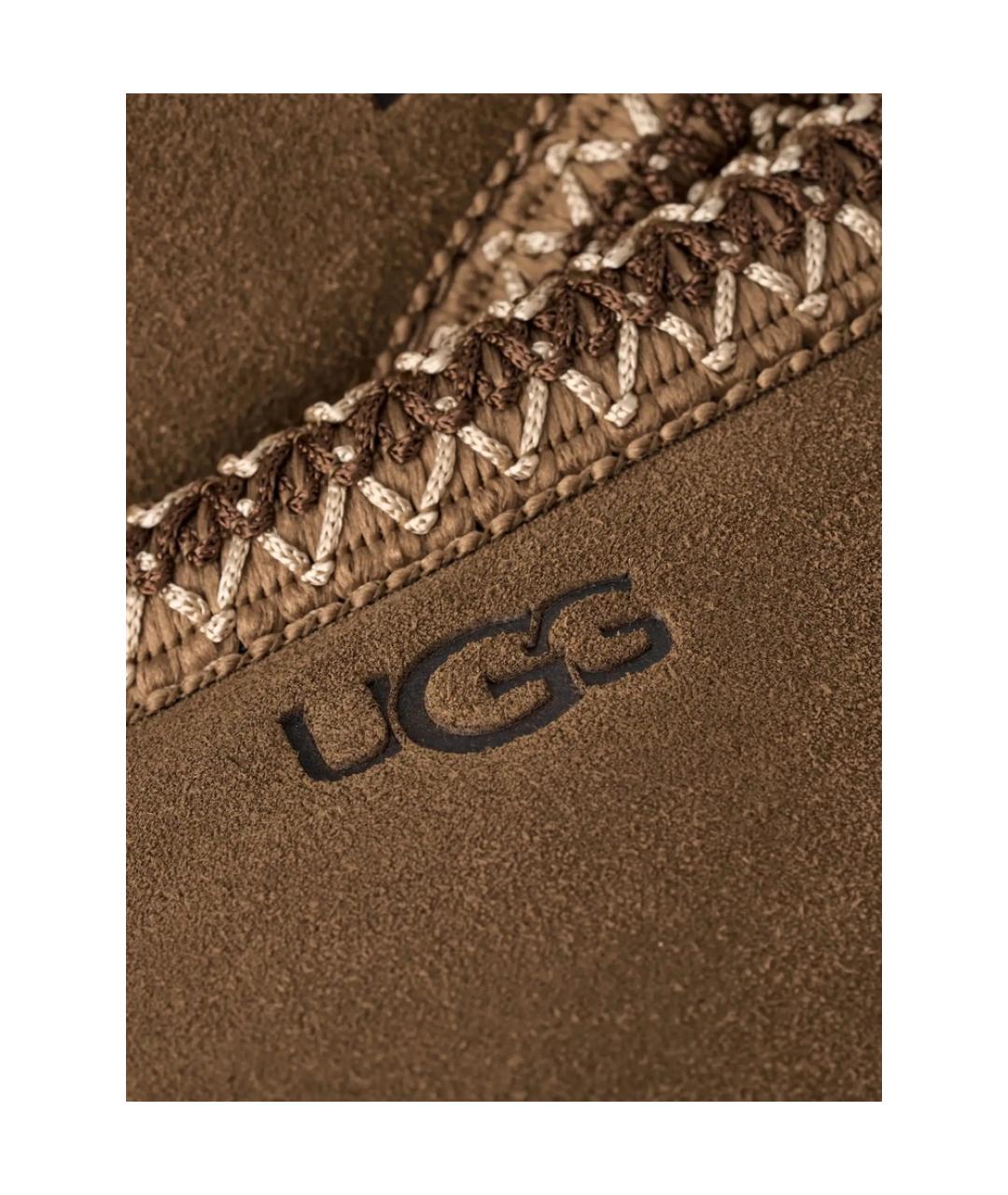 UGG Коричневые замшевые сандалии, фото 5