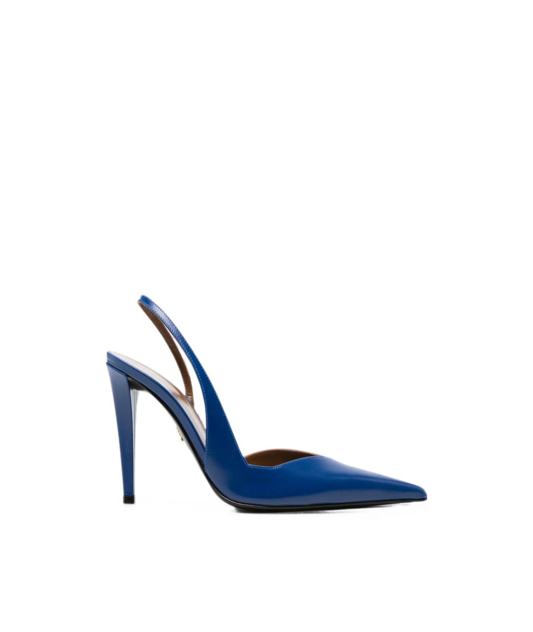 GIUSEPPE ZANOTTI DESIGN Синие кожаные туфли, фото 4