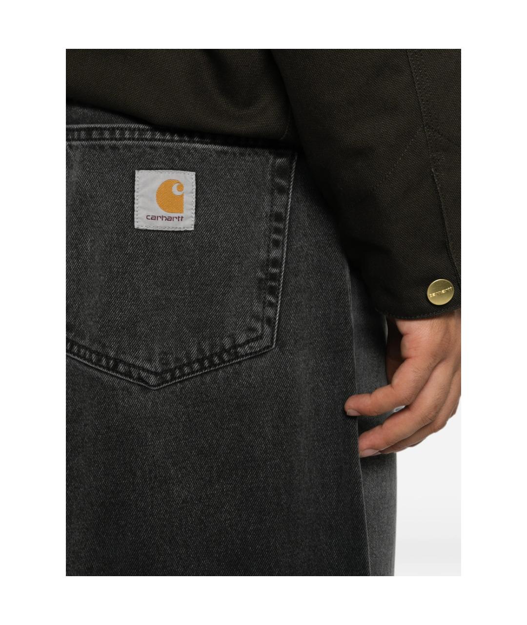 CARHARTT Серые хлопковые прямые джинсы, фото 5