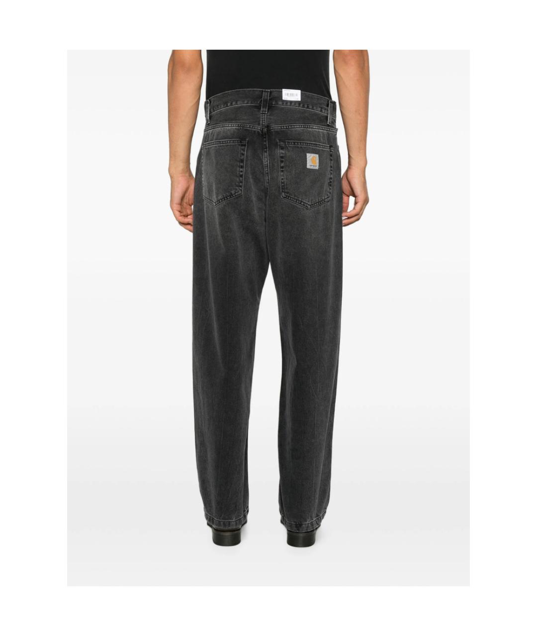 CARHARTT Серые хлопковые прямые джинсы, фото 3