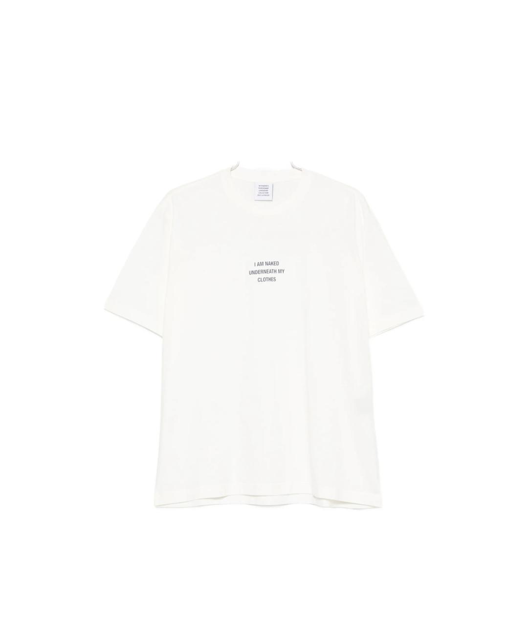 VETEMENTS Белая футболка, фото 6