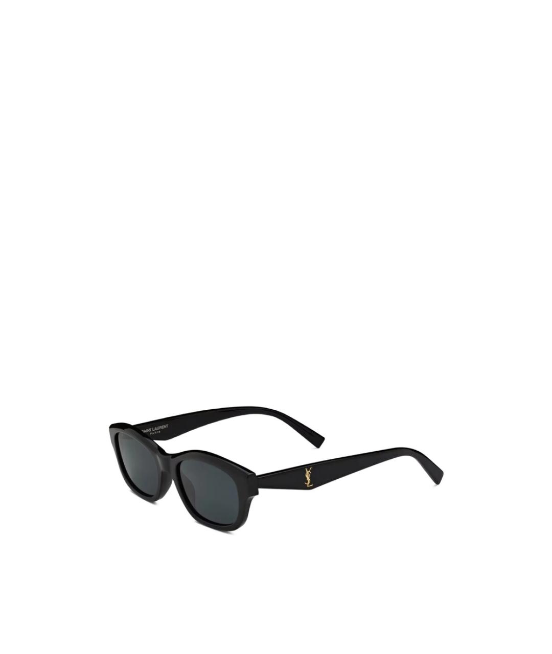 SAINT LAURENT Черные пластиковые солнцезащитные очки, фото 3