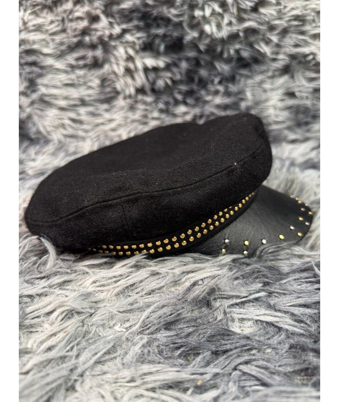 THE KOOPLES Черная хлопковая кепка, фото 2