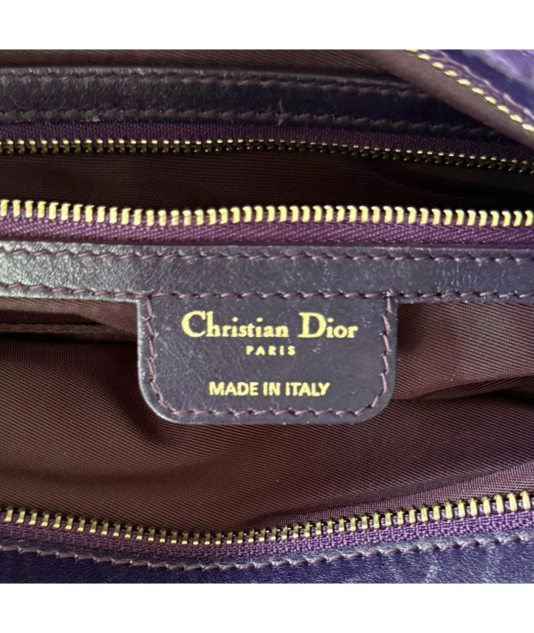 CHRISTIAN DIOR Фиолетовая канва сумка тоут, фото 7