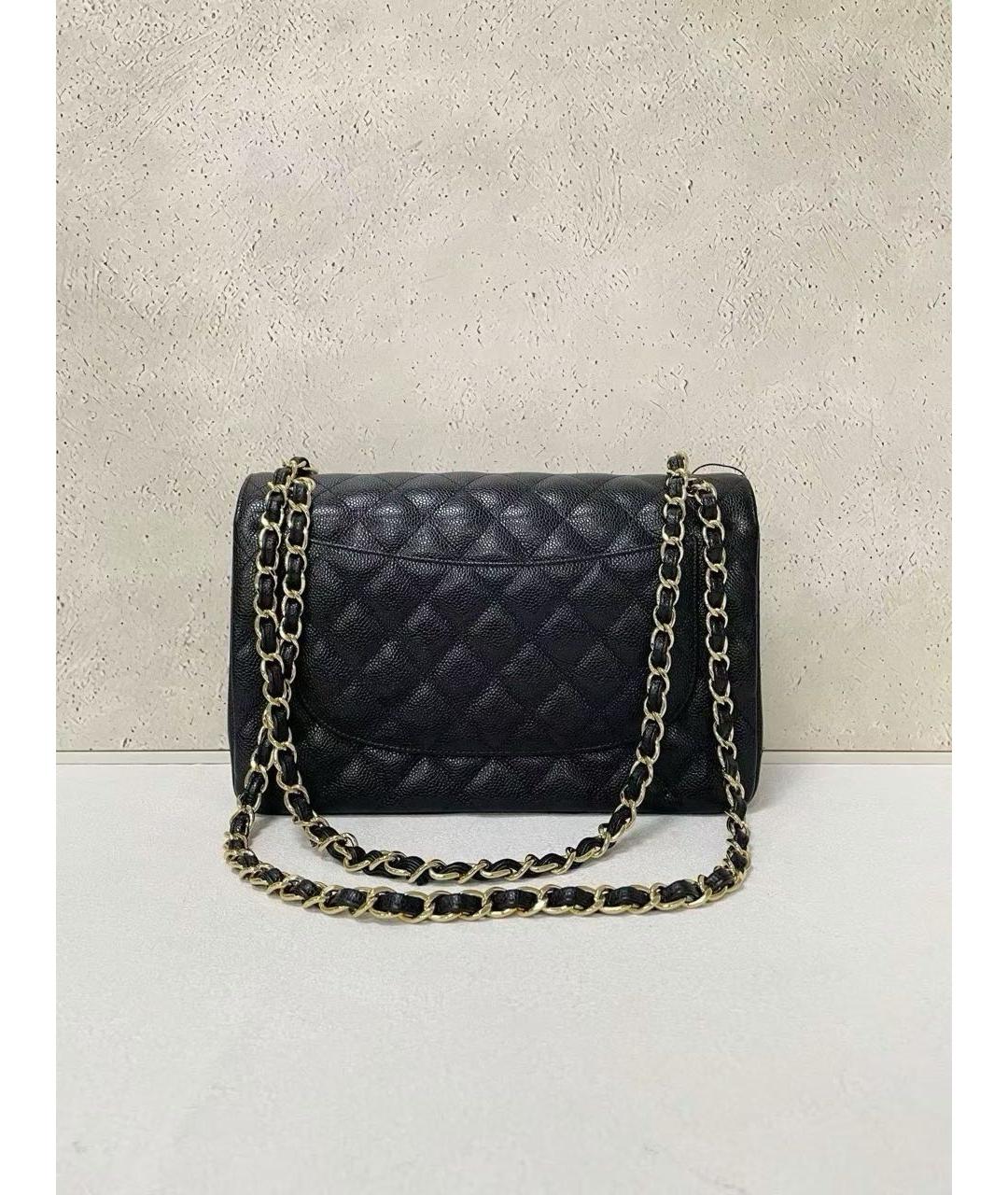 CHANEL Черная кожаная сумка через плечо, фото 3