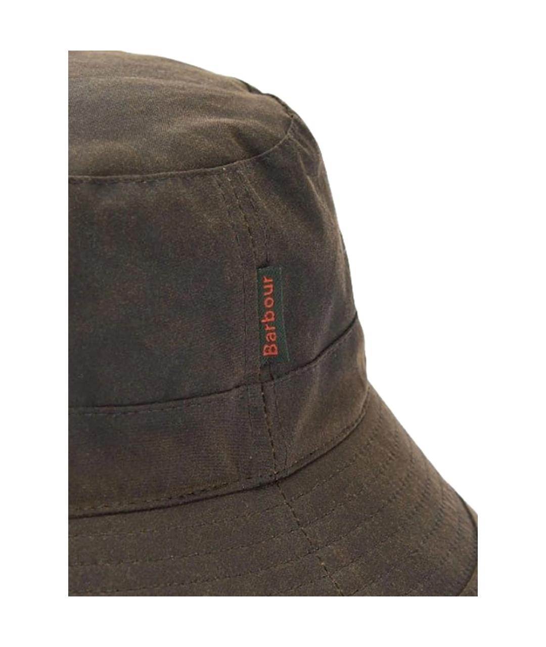 BARBOUR Зеленая хлопковая шляпа, фото 2