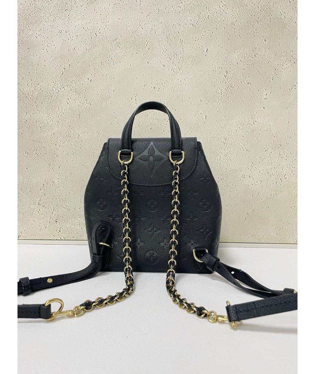 LOUIS VUITTON Черный кожаный рюкзак, фото 3