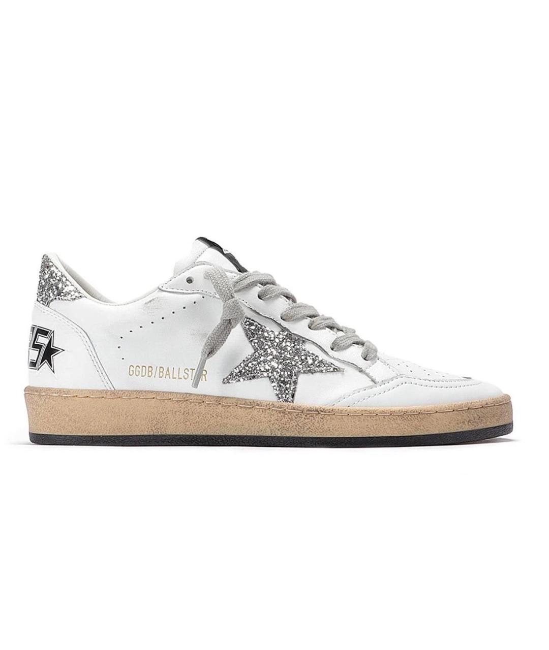 GOLDEN GOOSE Белые кожаные кеды, фото 8
