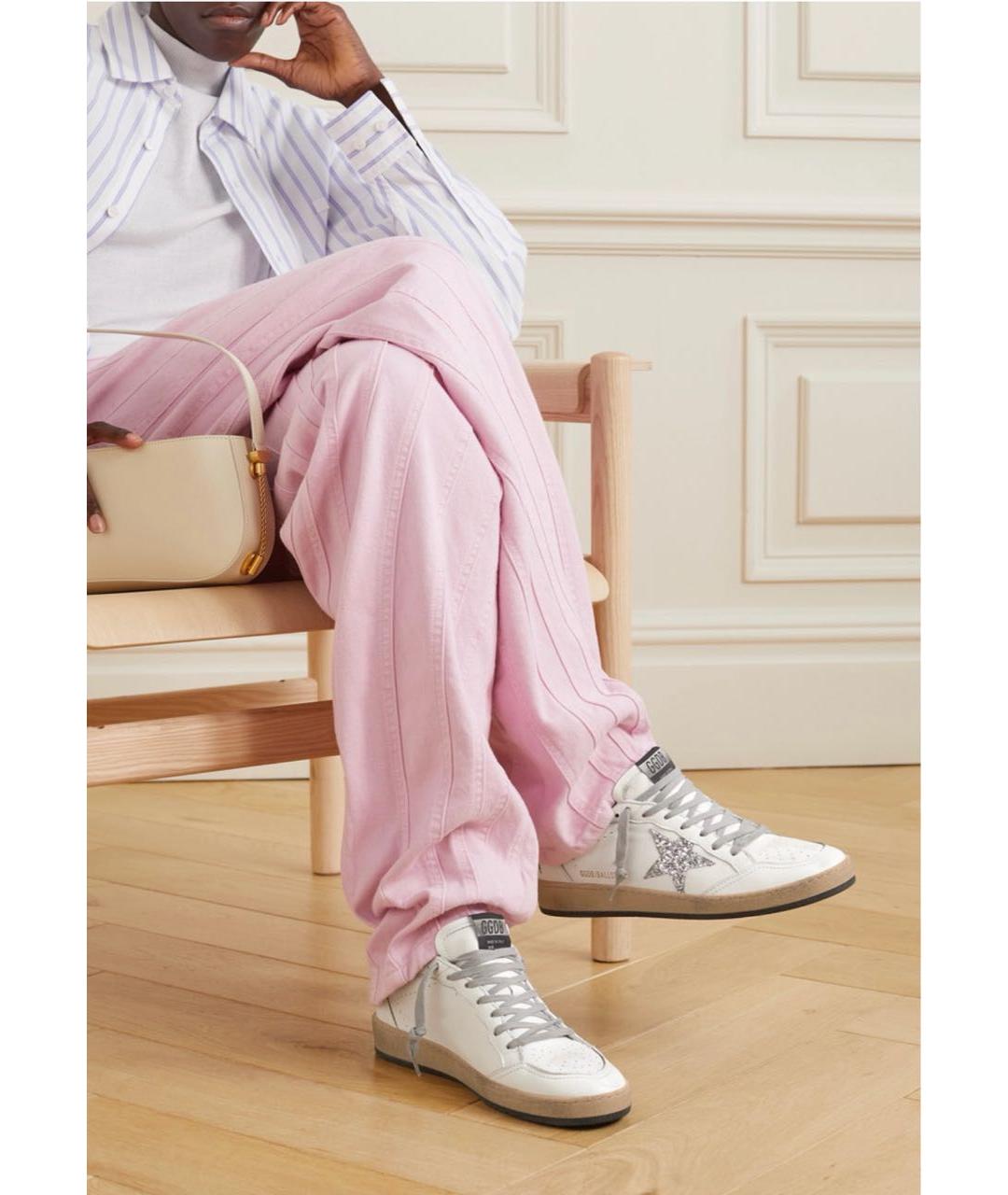 GOLDEN GOOSE Белые кожаные кеды, фото 5