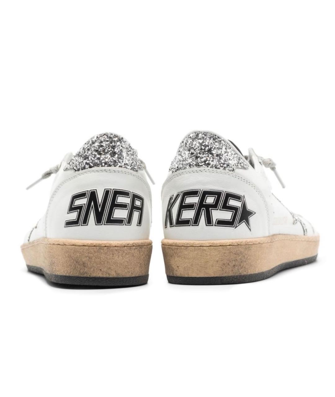 GOLDEN GOOSE Белые кожаные кеды, фото 4