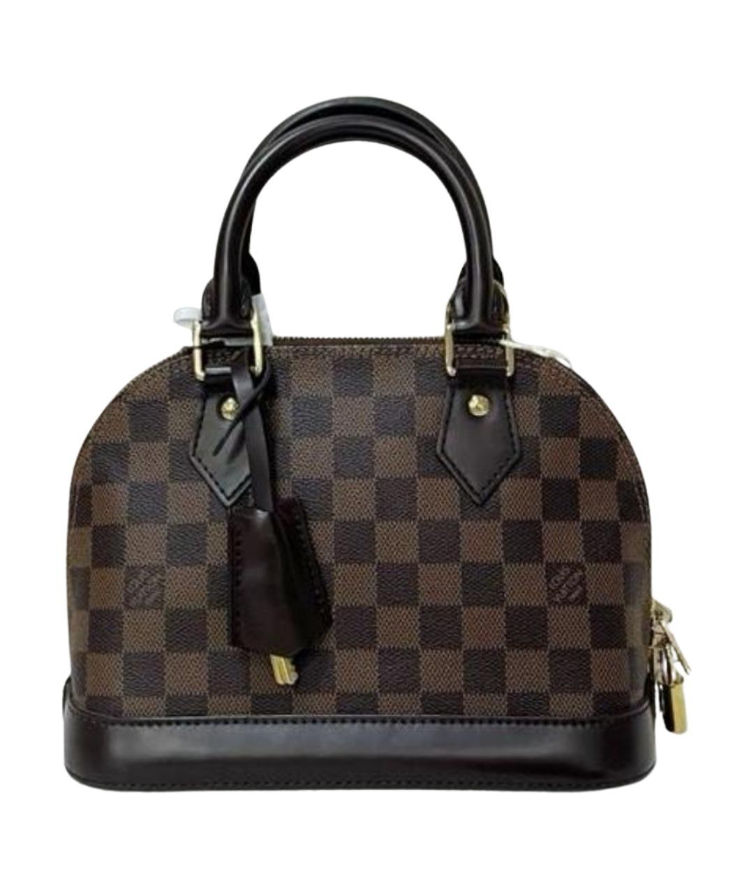 LOUIS VUITTON Коричневая канва сумка с короткими ручками, фото 1