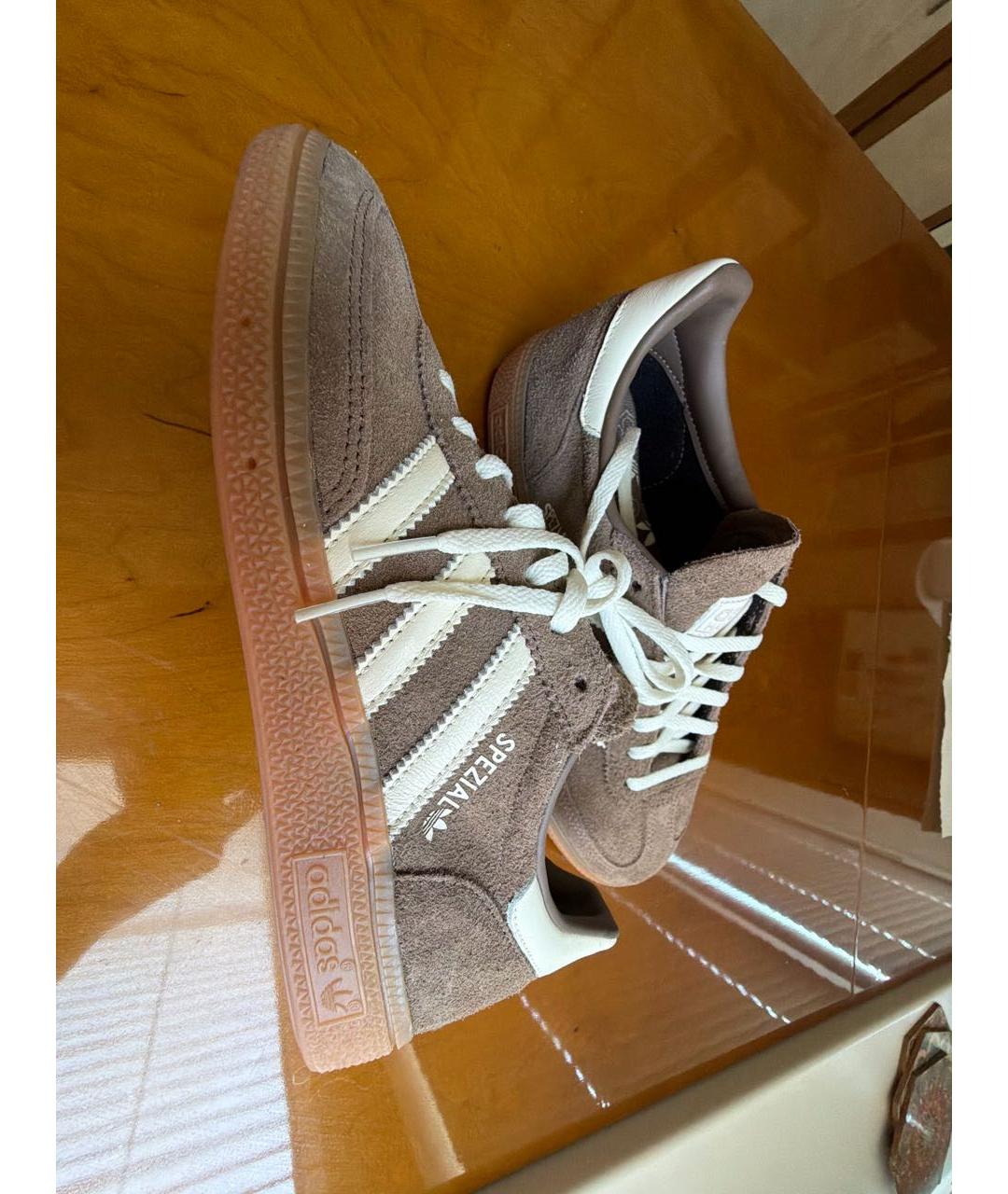 ADIDAS Коричневые замшевые кеды, фото 5