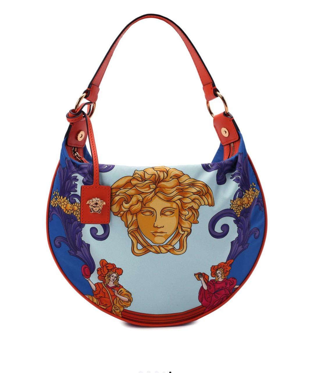 VERSACE Мульти нейлоновая сумка с короткими ручками, фото 1