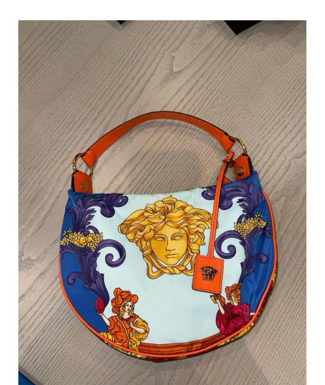 VERSACE Мульти нейлоновая сумка с короткими ручками, фото 4