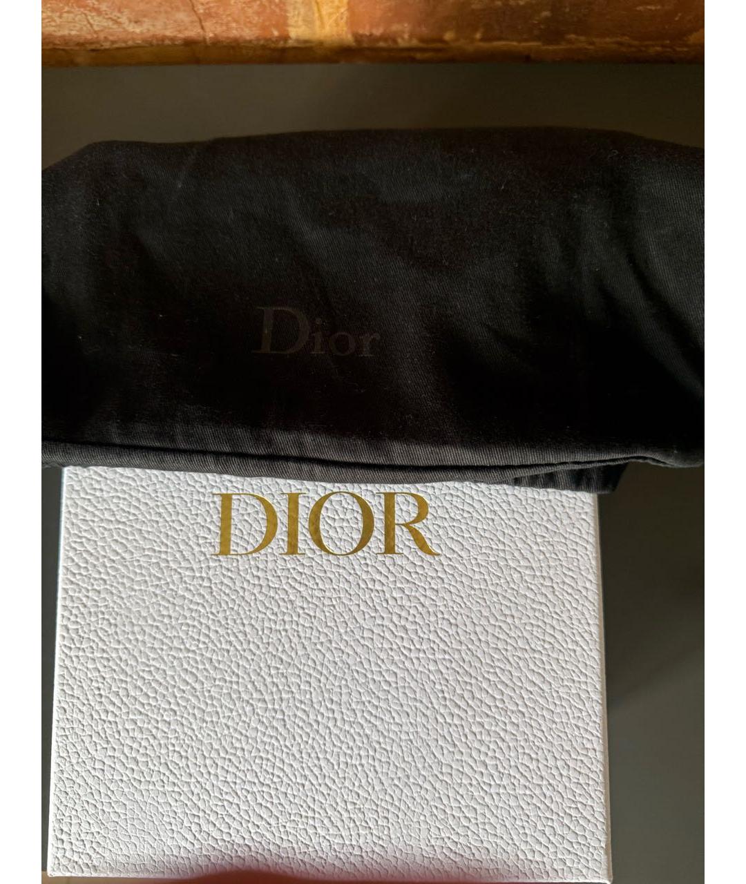 CHRISTIAN DIOR Темно-синяя кожаная сумка на плечо, фото 5