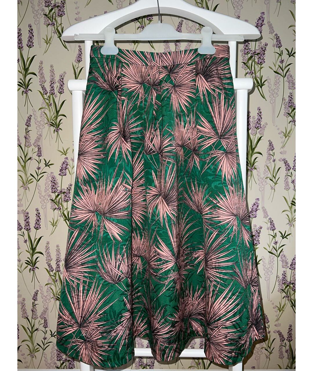 MSGM Зеленая полиэстеровая юбка миди, фото 5