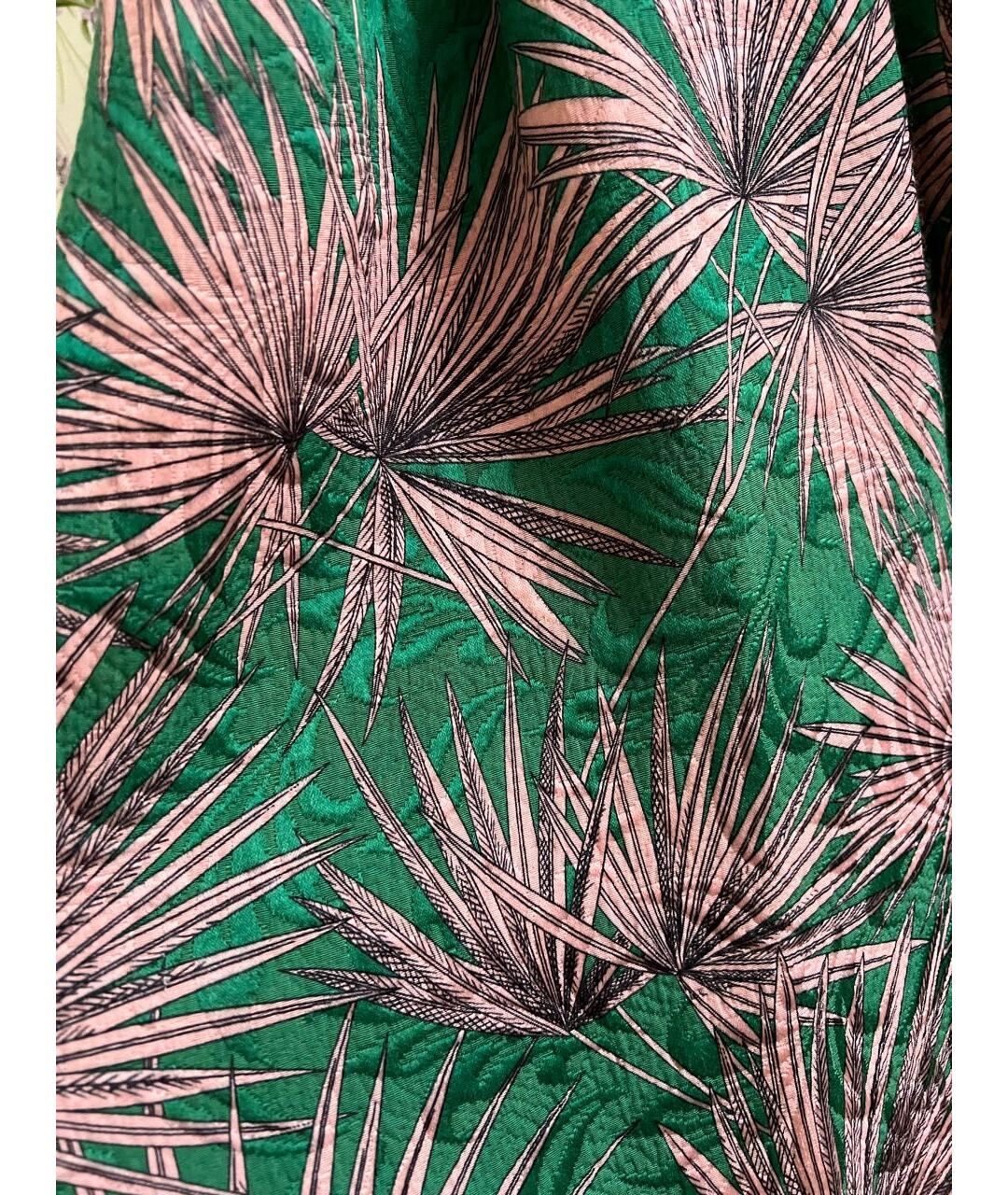 MSGM Зеленая полиэстеровая юбка миди, фото 4