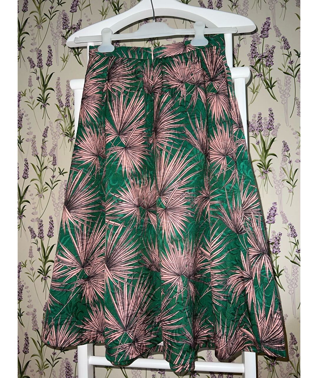 MSGM Зеленая полиэстеровая юбка миди, фото 2