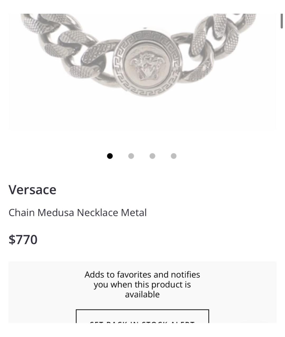 VERSACE Серебряное колье, фото 8