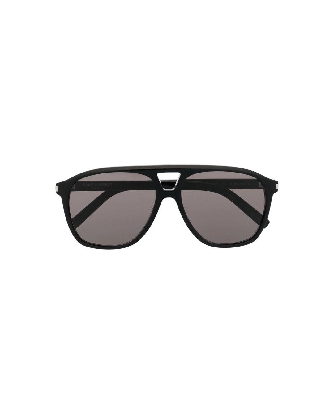 SAINT LAURENT Черные пластиковые солнцезащитные очки, фото 3