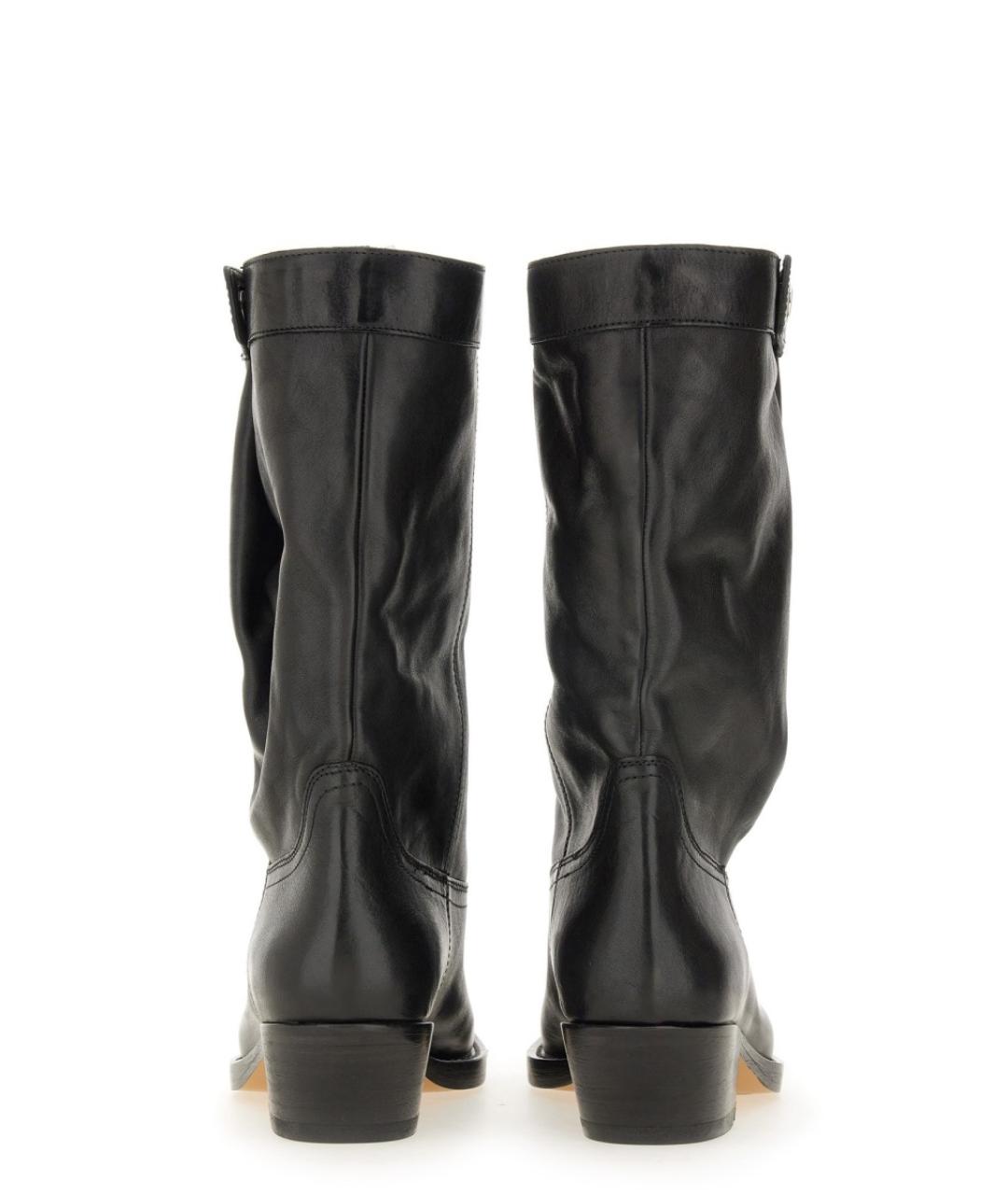 ISABEL MARANT Черные кожаные ботинки, фото 4
