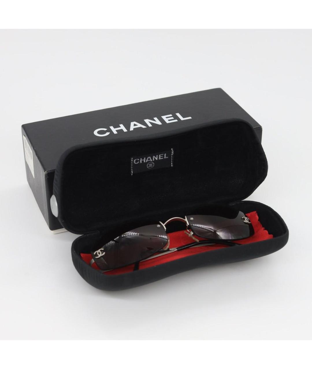 CHANEL Зеленые металлические солнцезащитные очки, фото 7