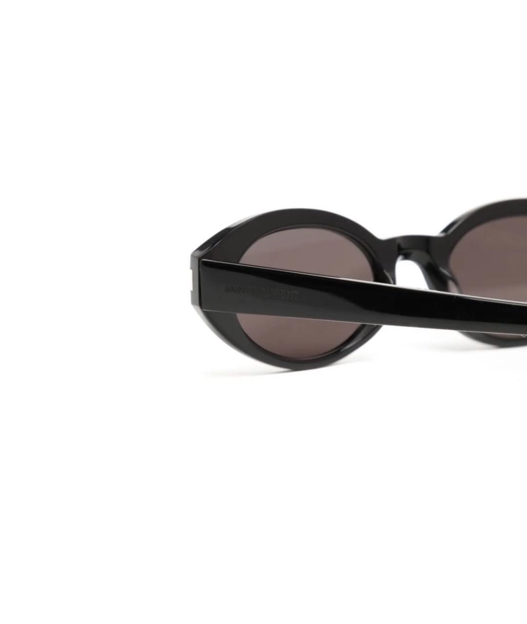 SAINT LAURENT Коричневые пластиковые солнцезащитные очки, фото 3