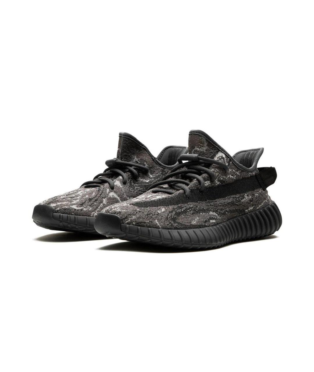 ADIDAS YEEZY Антрацитовые текстильные кроссовки, фото 2
